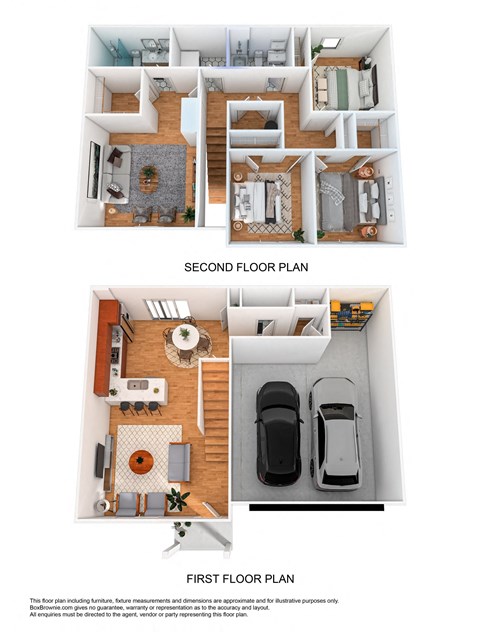 Floor plan for 4 beds, 2.5 baths, 1649 sqft